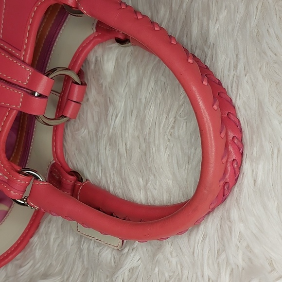 Coach Hand Woven Straw & Leather Small Tote Bag - Picture 7 of 13